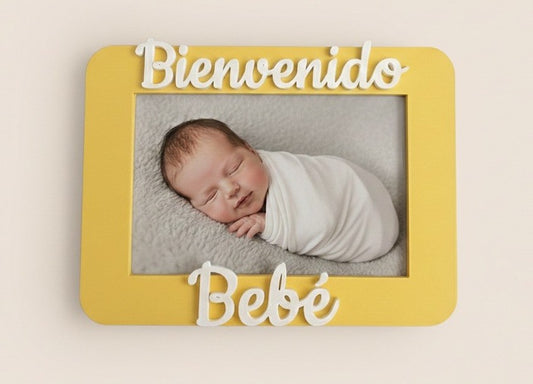 Marco de fotos Bienvenido bebé