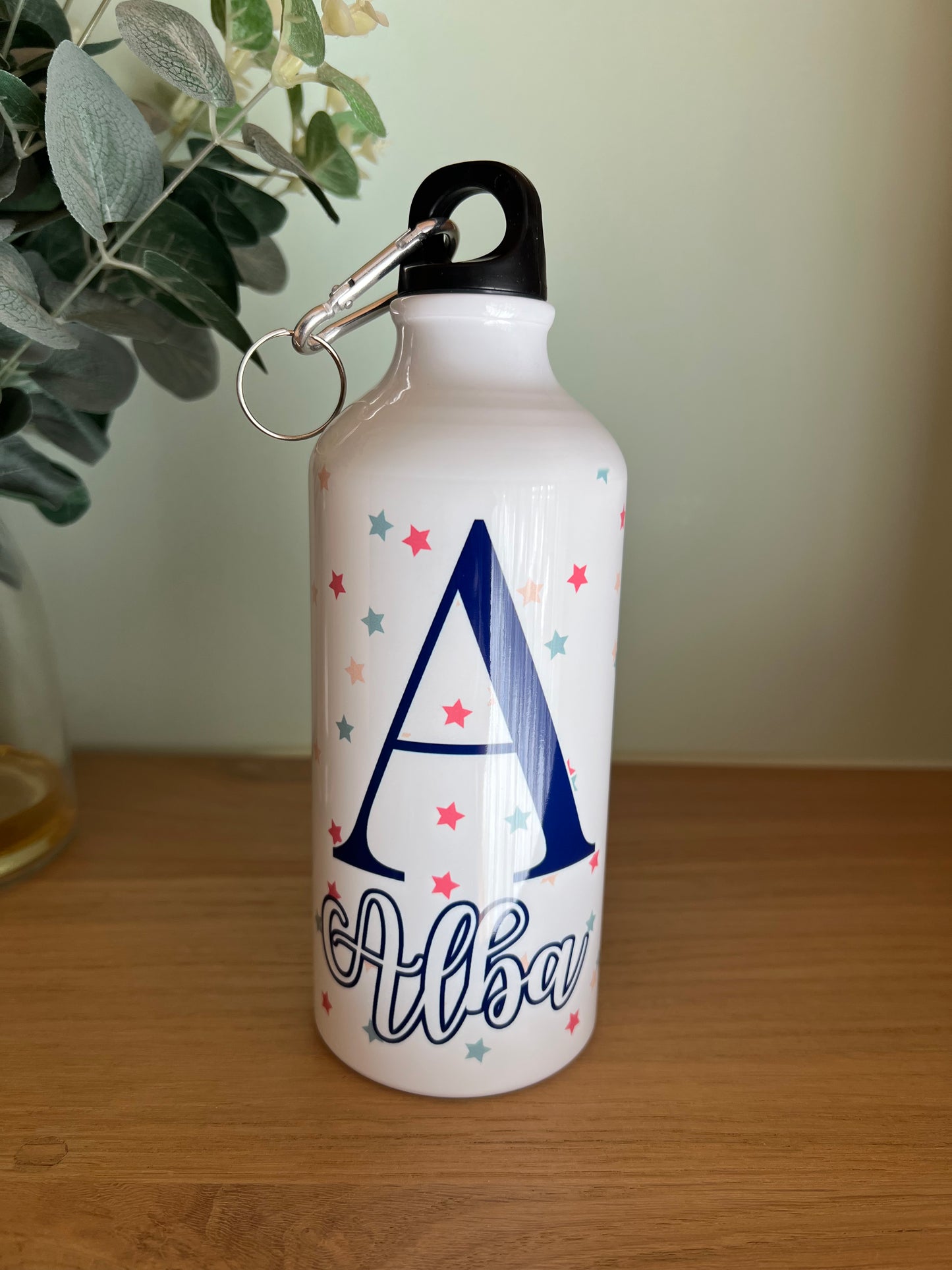 Botella de agua personalizada con nombre | 600 ml | BPA Free | Regalo original