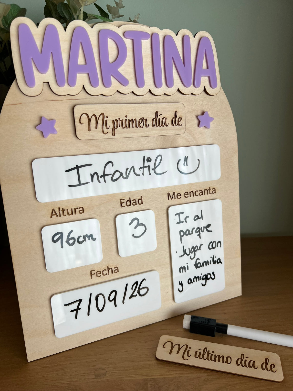 Tabla Personalizada "Mi Primer y Último Día" - vista adicional 2