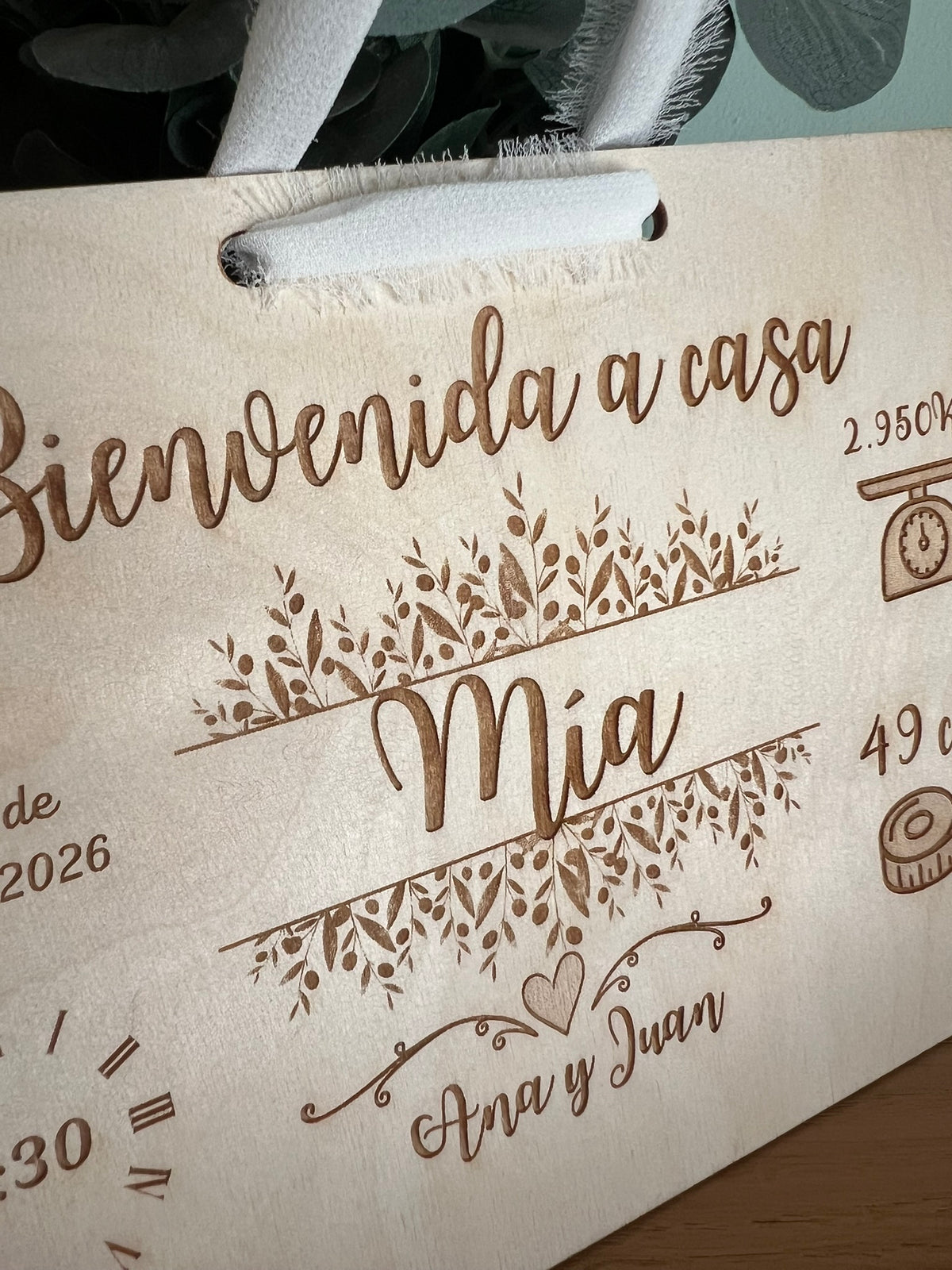 Detalle del nombre personalizado