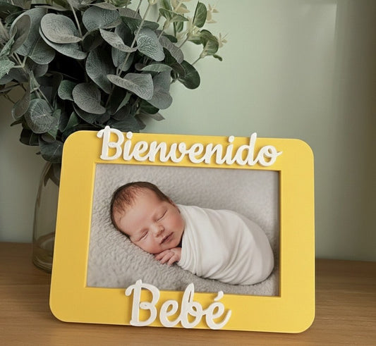 Marco de fotos Bienvenido bebé