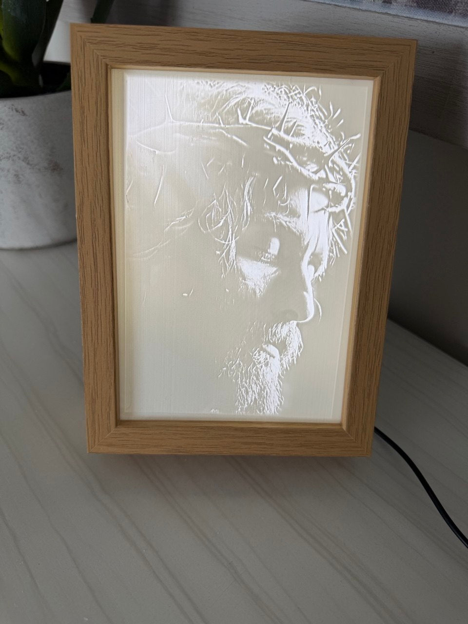 Marco litofanía con luz LED personalizado con foto – regalo único