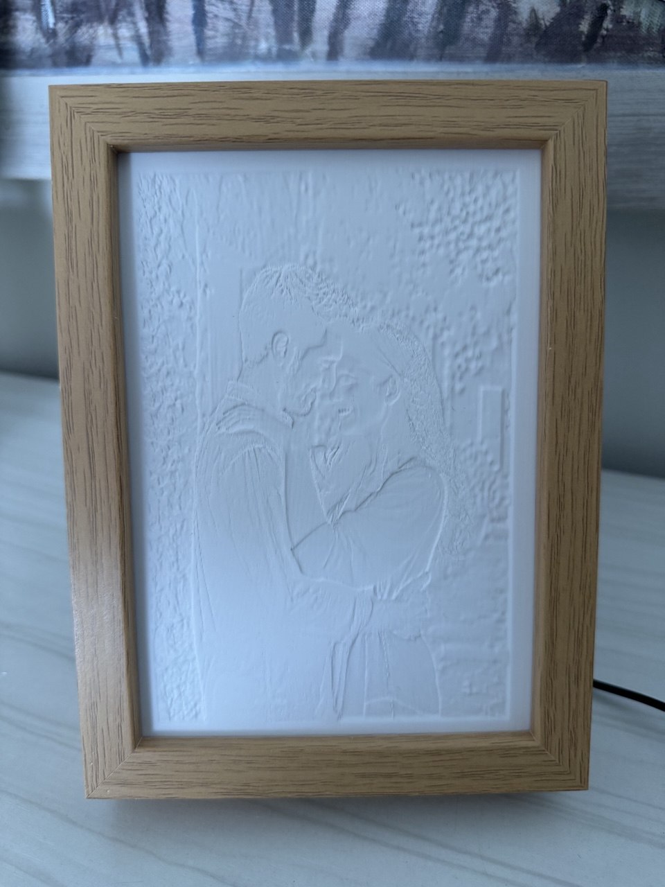 Marco litofanía con luz LED personalizado con foto – regalo único