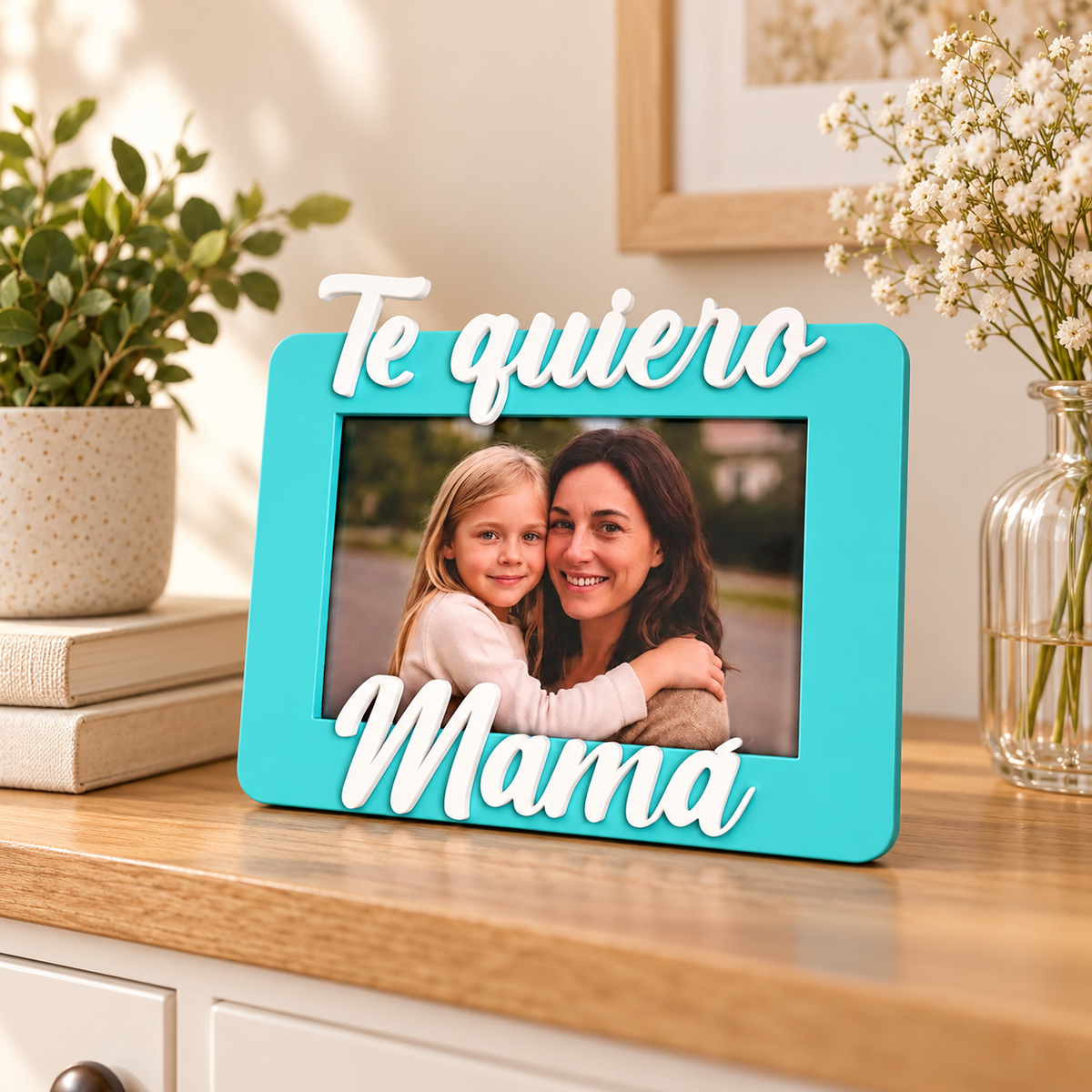 Marco de fotos personalizado Te quiero Mamá